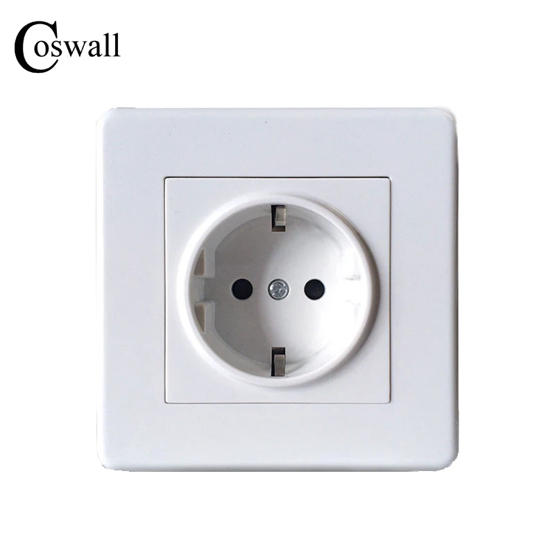 COSWALL настенная розетка 16А ЕС стандартный электрический выход Заземленный