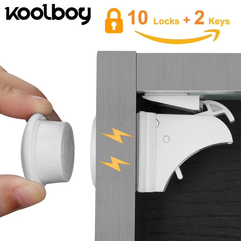 10 замков 2 ключа магнитные замки для шкафа защитные на шкафы от ребенка защита