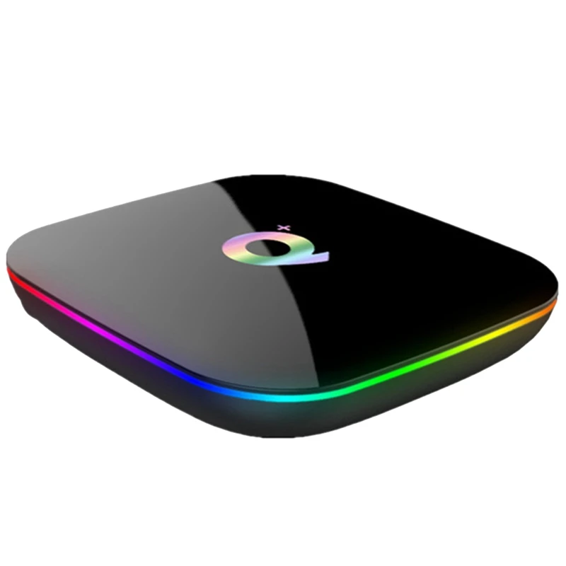 Новейший ТВ-бокс Q Plus на Android 9.0 с четырехъядерным процессором Allwinner H6, 4 Гб оперативной памяти, 32 Гб встроенной памяти, поддержкой HD 6K H.265, USB3.0, Netflix и умным медиаплеером (европейская вилка)