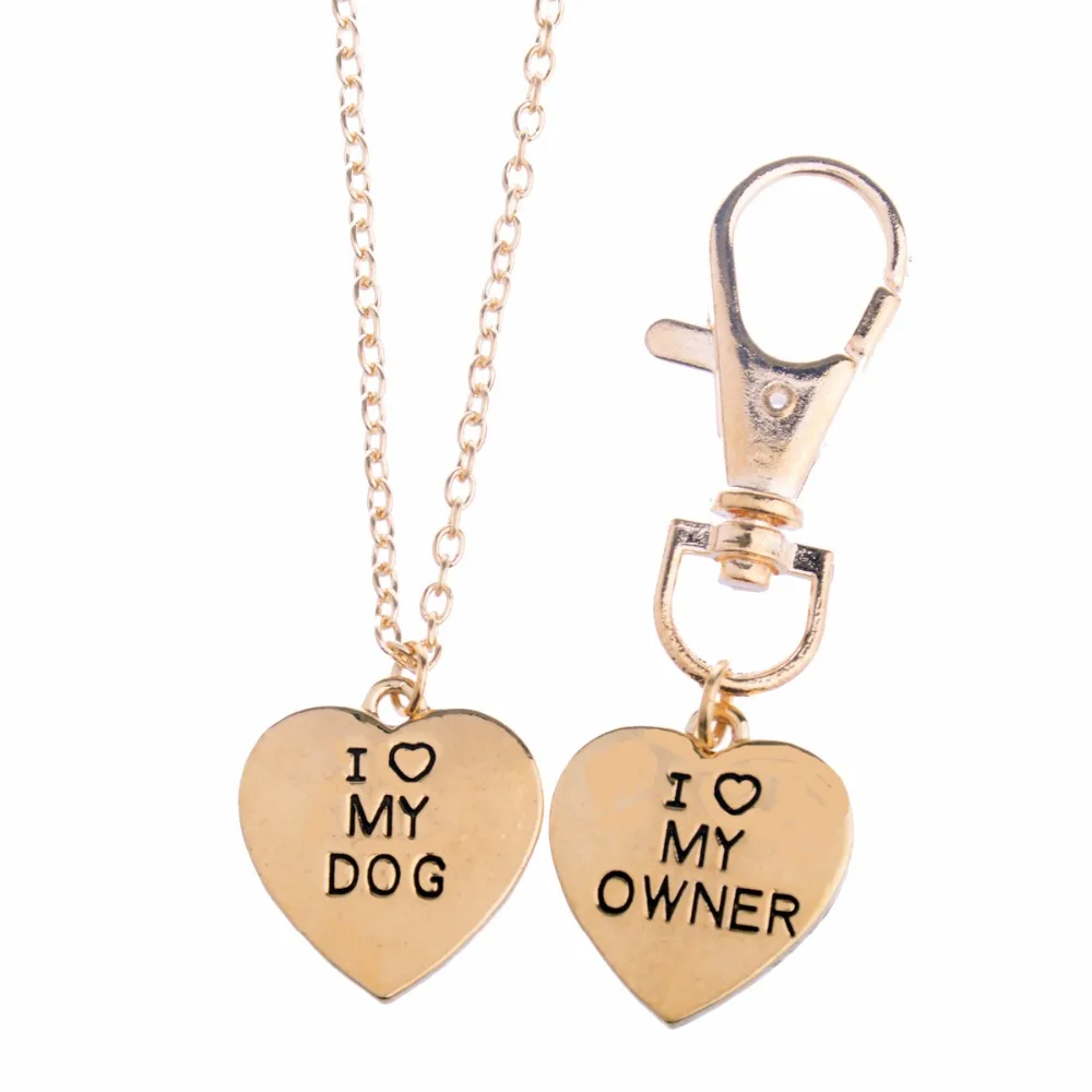 Новое поступление ожерелье с подвеской в виде сердца надписью I Love My Dog|necklace