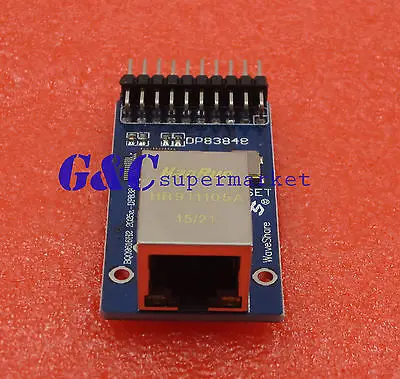 DP83848 Ethernet физический приемопередатчик RJ45 разъем управления интерфейсная плата