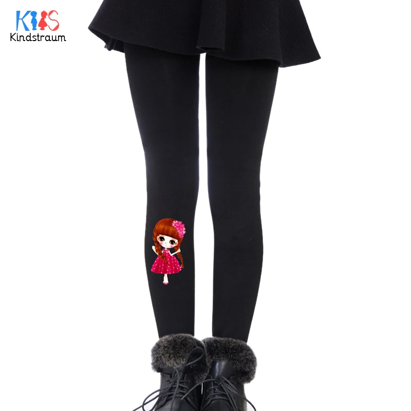 

Kindstraum 2018 New Girls Thick Plush Legging Winter Children Print Cotton Pants Casual Soft Wear for Kids,RC1616