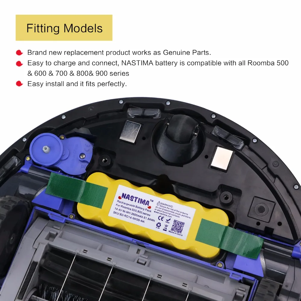3 6 h металл-гидридных или никель 14 4 V Батарея для iRobot Roomba 500 600 700 800 серии