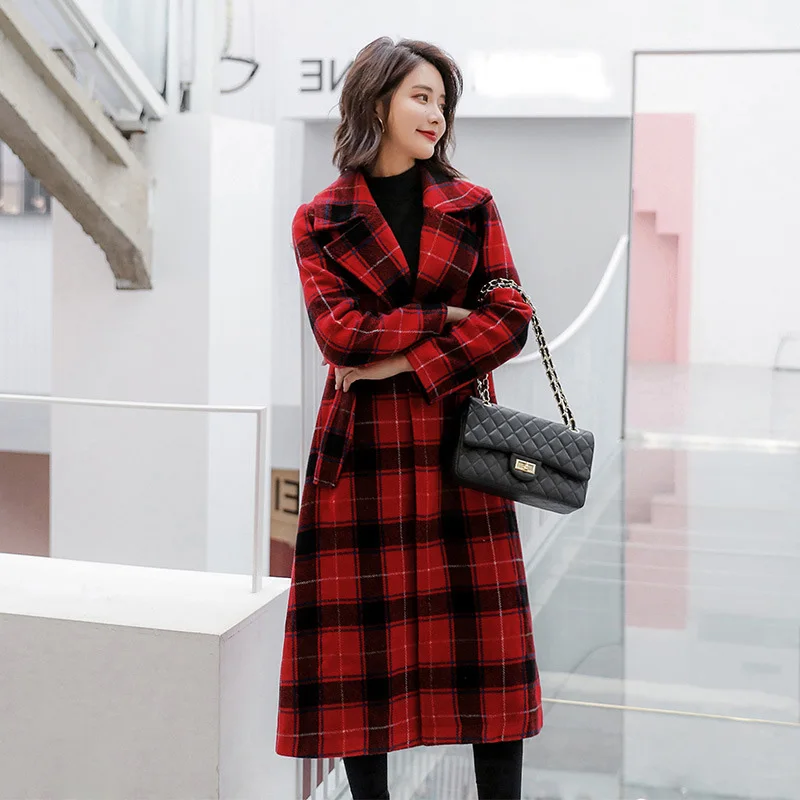 Женское шерстяное пальто manteau femme европейский стиль Осень зима 2018 Теплая стеганая