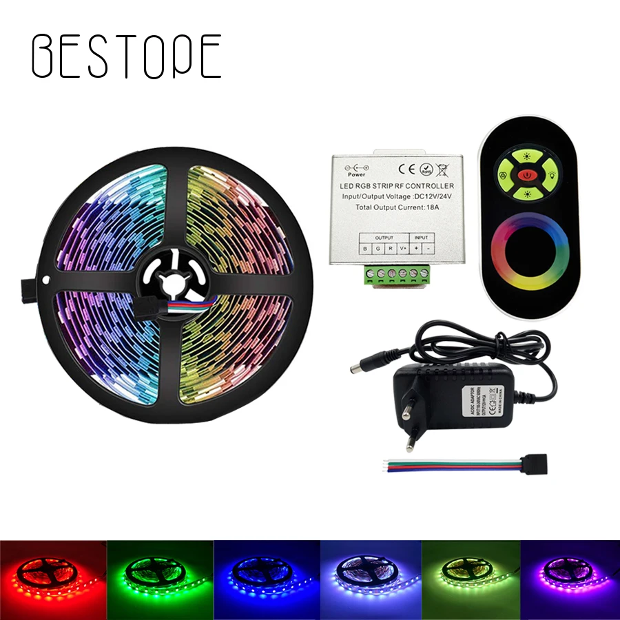 Светодиодные ленты светильник 5050 2835 4 5 м светодиод лента RGB четкие полосатые