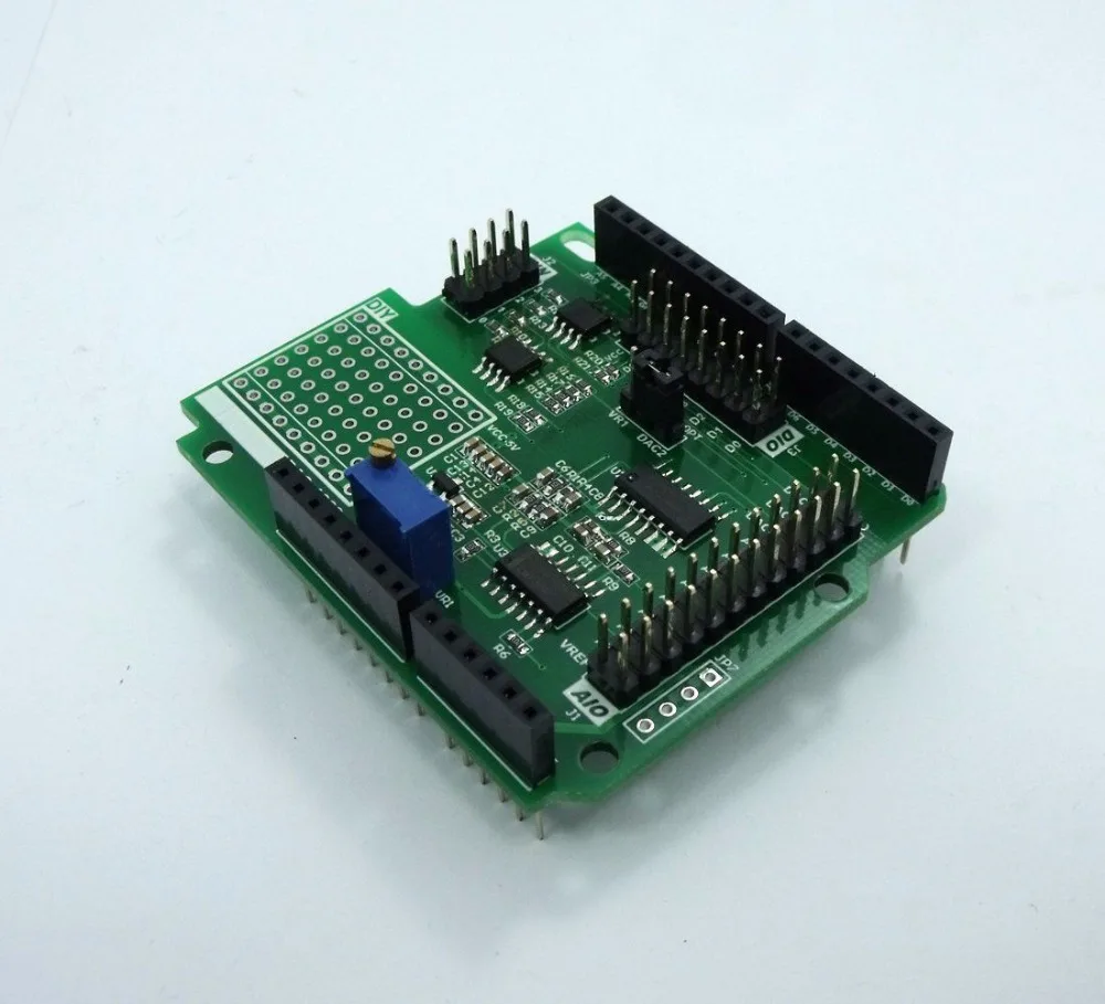 DAQ 1000 3CH 15bit DAC 10bit ADC 4DI защита для сбора данных UNO R3 по низкой цене|shield|shield uno |