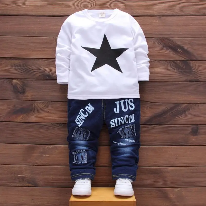 2017 комплекты одежды для мальчиков новый детский хлопковый костюм осенняя куртка