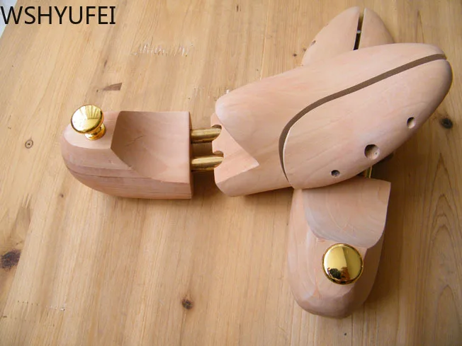 Сосновая твердая деревянная обувь Регулируемая кожа форма обуви пустая