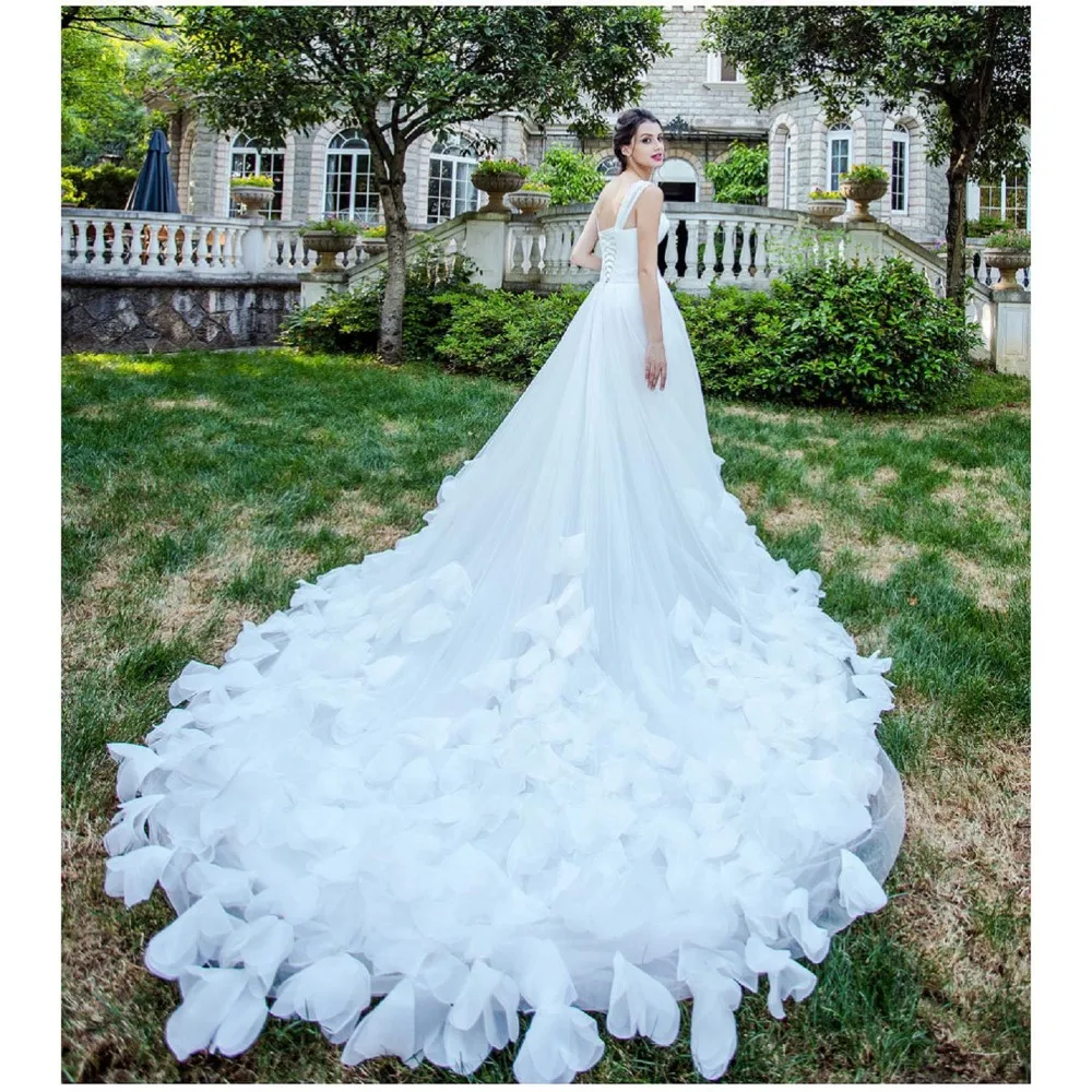 Отправка подъюбника 2019 красивые свадебные платья без рукавов с цветочной