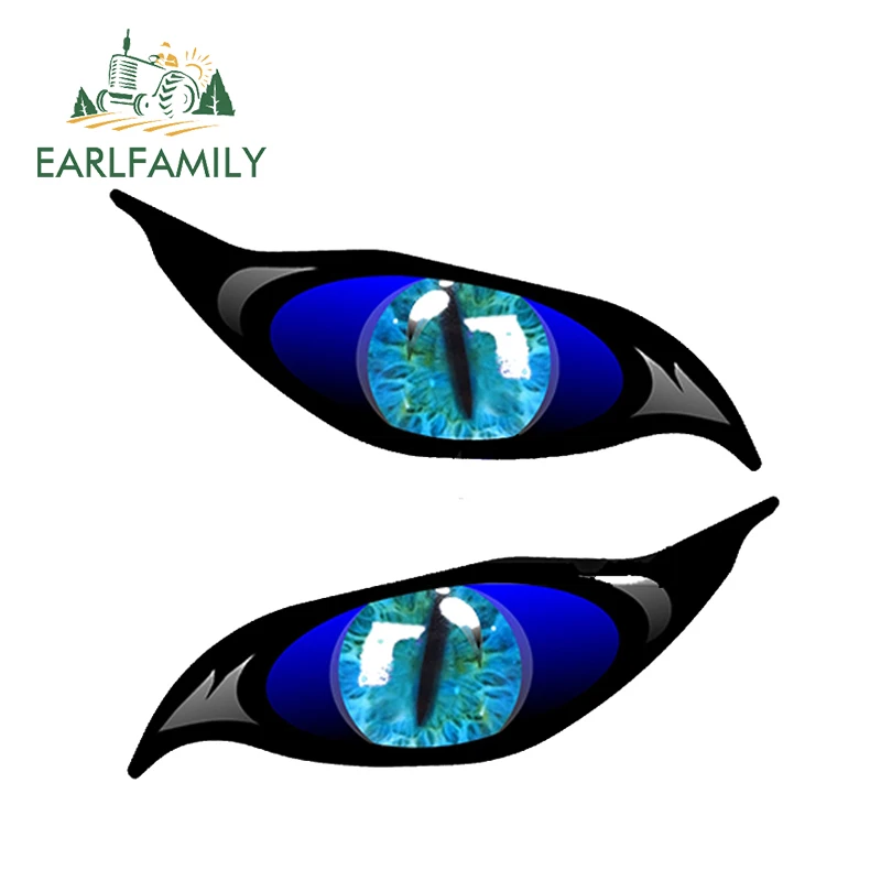 EARLFAMILY 13 см x 5 Стайлинг автомобиля желтый красный сглаза зомби автомобиль