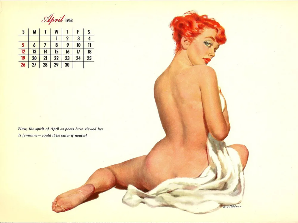 Календарь модель Pin Up девушка поп карта постер классический винтажный ретро