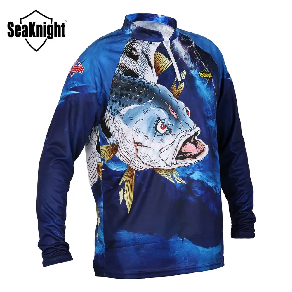 SeaKnight рыболовная одежда SK004 с длинным рукавом и защитой от ультрафиолета летняя