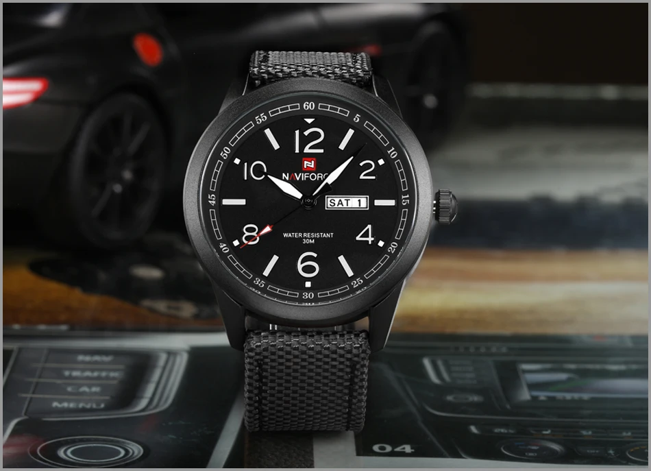 NAVIFORCE Топ люксовый бренд холст кварцевые часы для мужчин модные повседневные часы мужские спортивные наручные часы Мужские часы Relogio Masculino