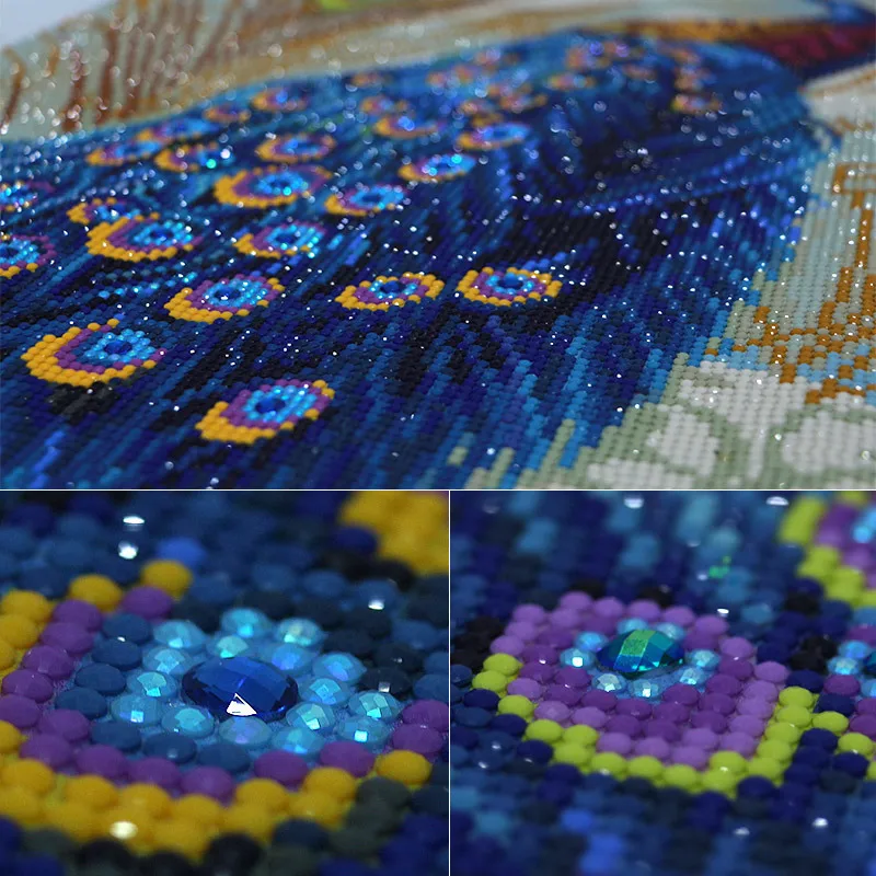 3D DIY Специальная форма алмазная вышивка животное павлин цветок полный живопись