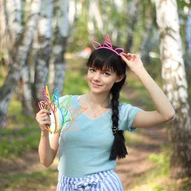 6 шт. детские пластиковые повязки на голову с кошачьими ушками | Аксессуары для