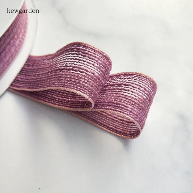 Kewgarden DIY брошь для рукоделия аксессуары мягкие льняные атласные ленты 25 мм 1 дюйм