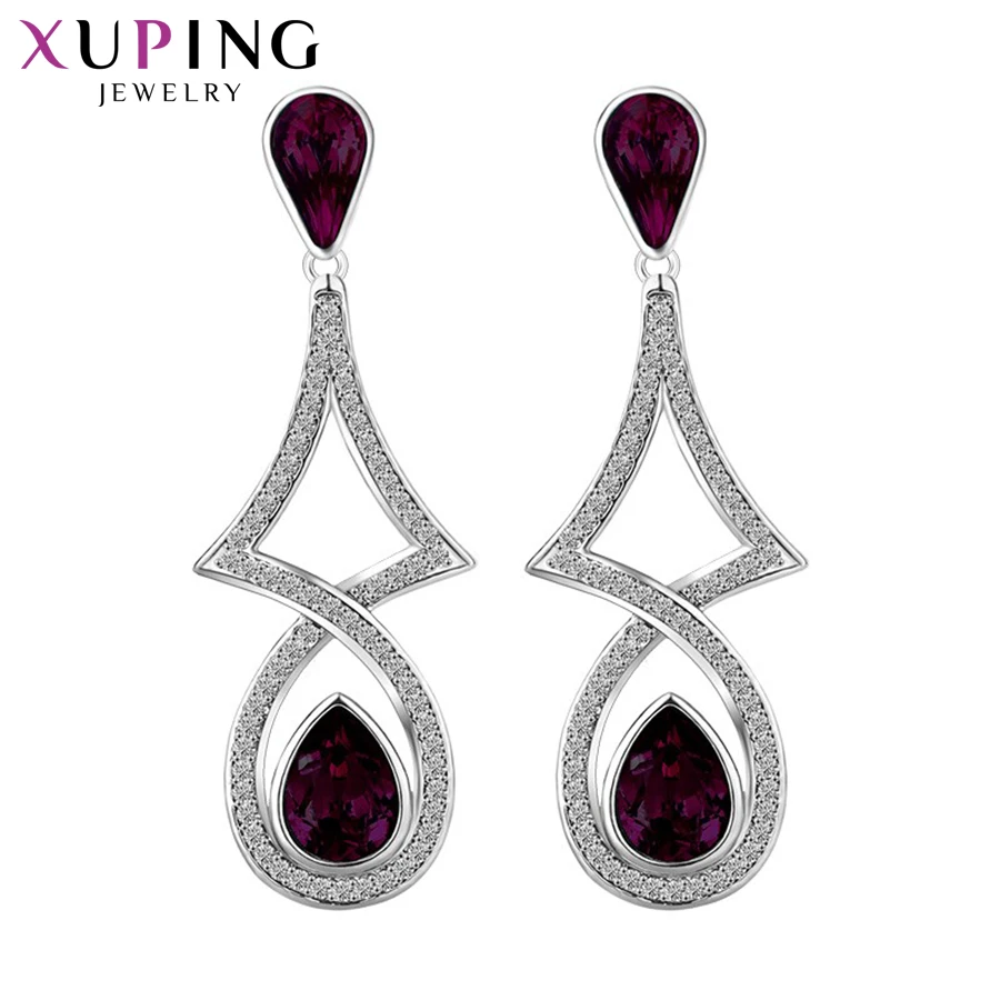 Xuping модные серьги высокого качества Кристаллы от Swarovski цвет покрытием шарм дизайн для женщин подарок XE2219