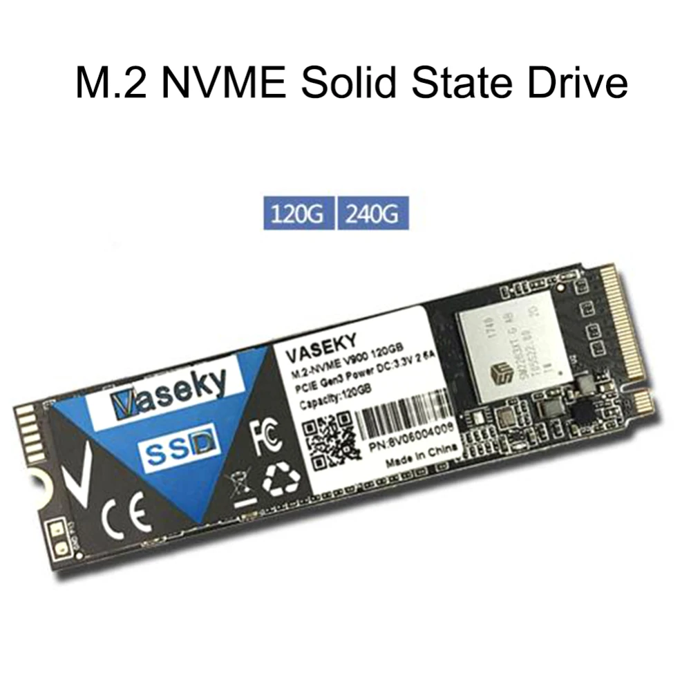 Внешний жесткий диск Vaseky M.2-NVME PCIE Gen3 SSD жесткий диск 120 ГБ, 240 ГБ, 256 ГБ твердотельный диск для настольного ноутбука