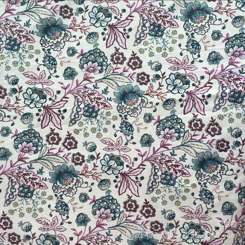 50x150cm Cotton Linen Fabric DIY ZAKKA Home Deco Print Paisley Flower 1010-5 | Дом и сад