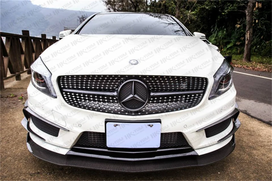 Передний спойлер для губ из углеродного волокна Mercedes Benz W176 A45 AMG 2013.2014.2015.2016.2017