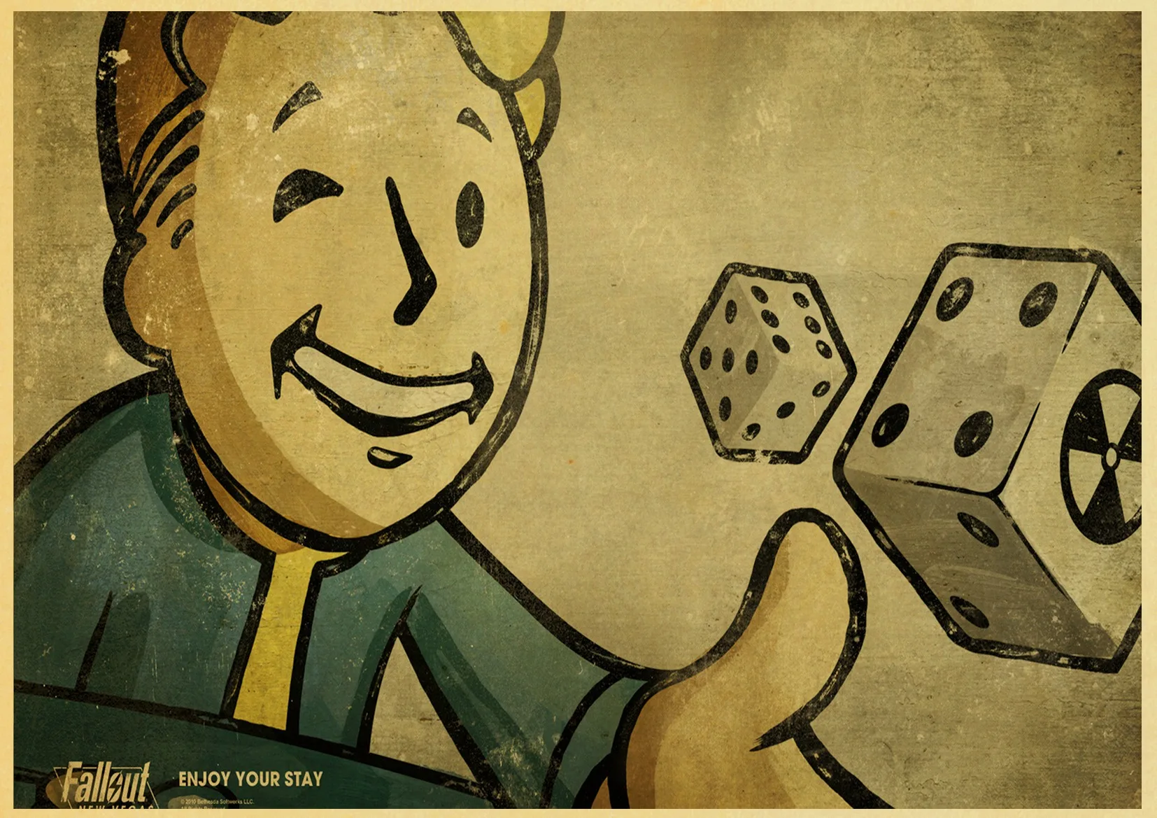 E049 Nuka Cola Fallout 2345 винтажный бумажный плакат настенная живопись украшение дома 42X30 см 30X21 см - Цвет: E049
