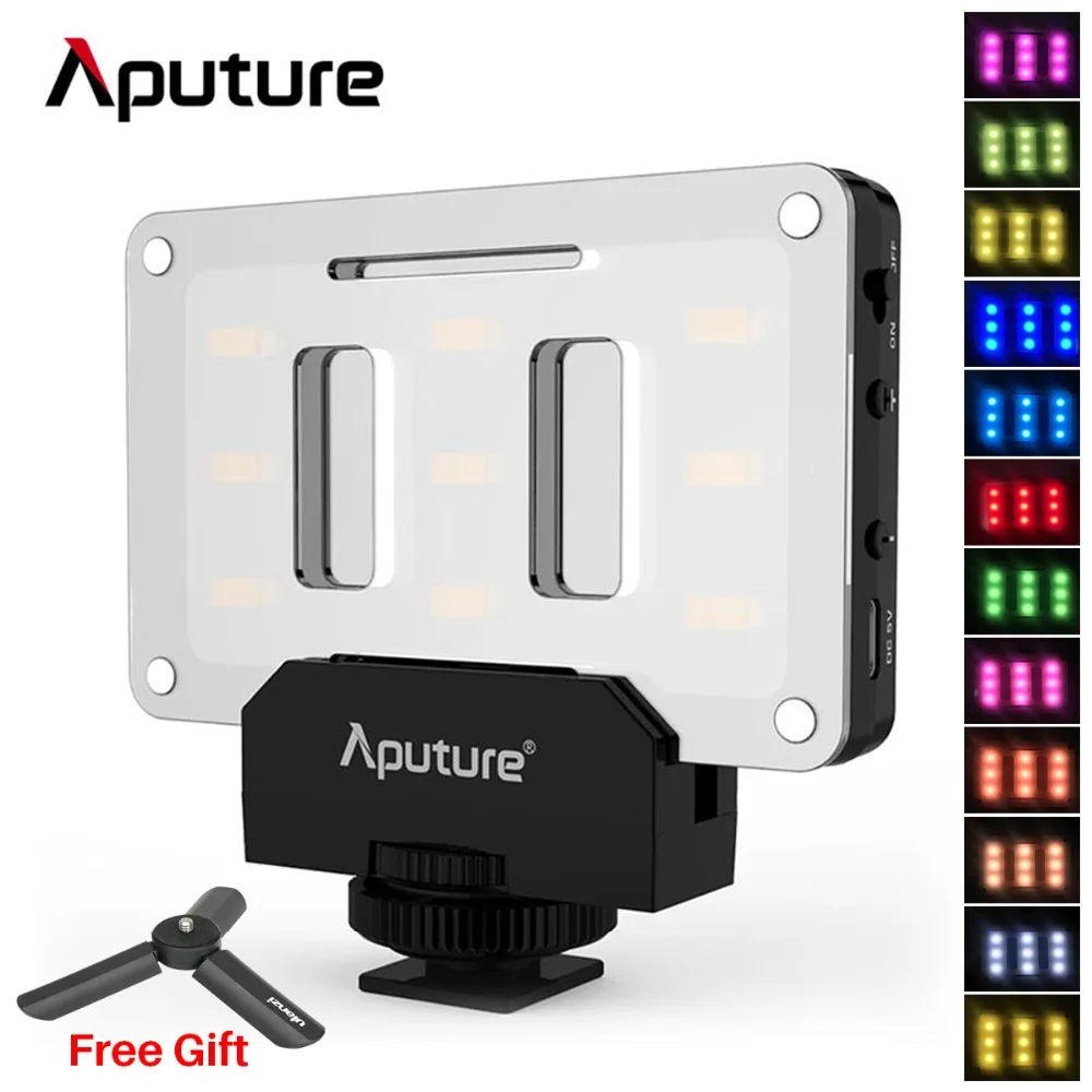 Aputure карманный светодиодный заполнения освещение на Камера со штативом