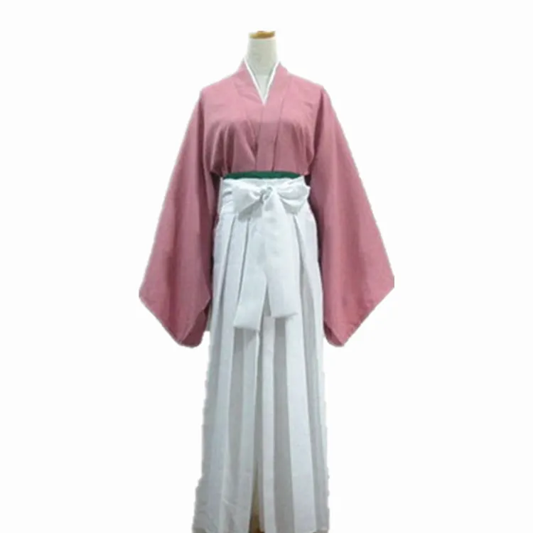 

Japanese Game Hakuouki Yukimura Chizuru Kimono Cosplay Costume Yukimura Jiziru Full Set Costumes ( Top + Pants + White Belt )
