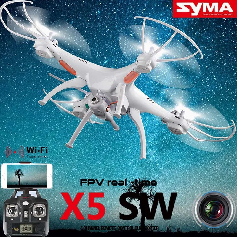 SYMA X5SW 2 4G 6 осевой 4CH Rc Квадрокоптер Дрон 2.0MP Wifi камера пенопластовая упаковка|quadcopter