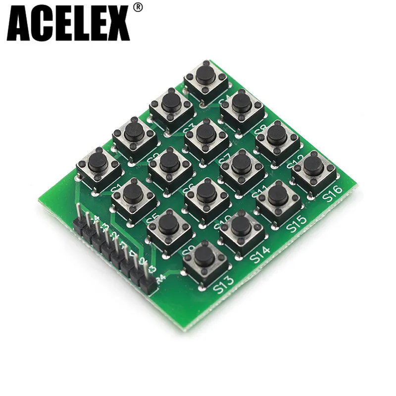 10 шт. 4x4 Матрица 16 клавиатура модуль Кнопка микроконтроллер для Arduino | Электроника