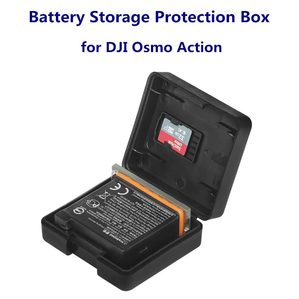 

FOR DJI Osmo Action Protective Safe Battery Shell Storage Bag Case Box Type Accessories For DJI Osmo Action Sports Camera