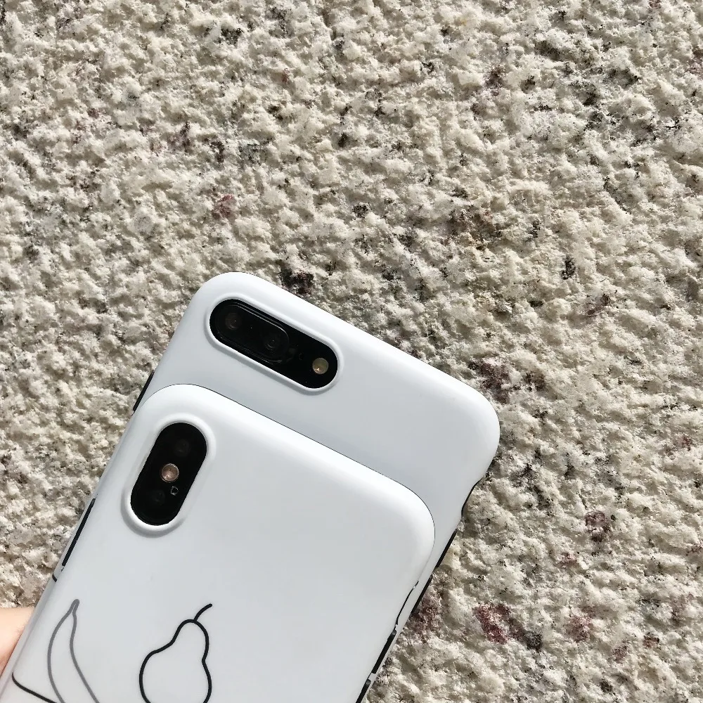 GABOOM Симпатичные фрукты письмо шаблон телефона Чехлы для iphone 7 Чехол 6 S 8 Plus X IMD