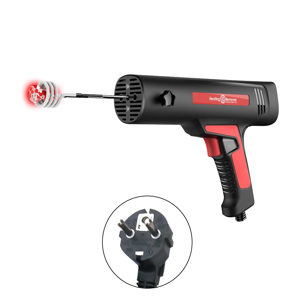 Professional Handheld Induction Heater Quick Release Rusty Screw and Nut Machine Flameless Heating Bolt Remover Repair Tool - Цвет: EU plug