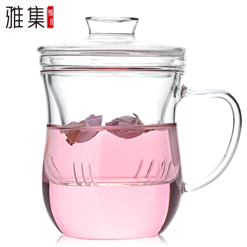 Новинка 2021 термостойкая стеклянная водостойкая чайная чашка с крышкой тонкий