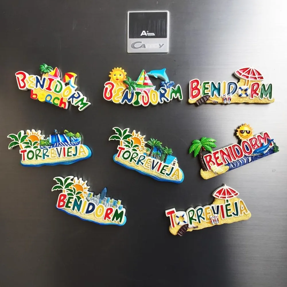 BABELEMI Смола 3D Испания Туризм Сувенир Benidorm Torrevieja магниты на холодильник