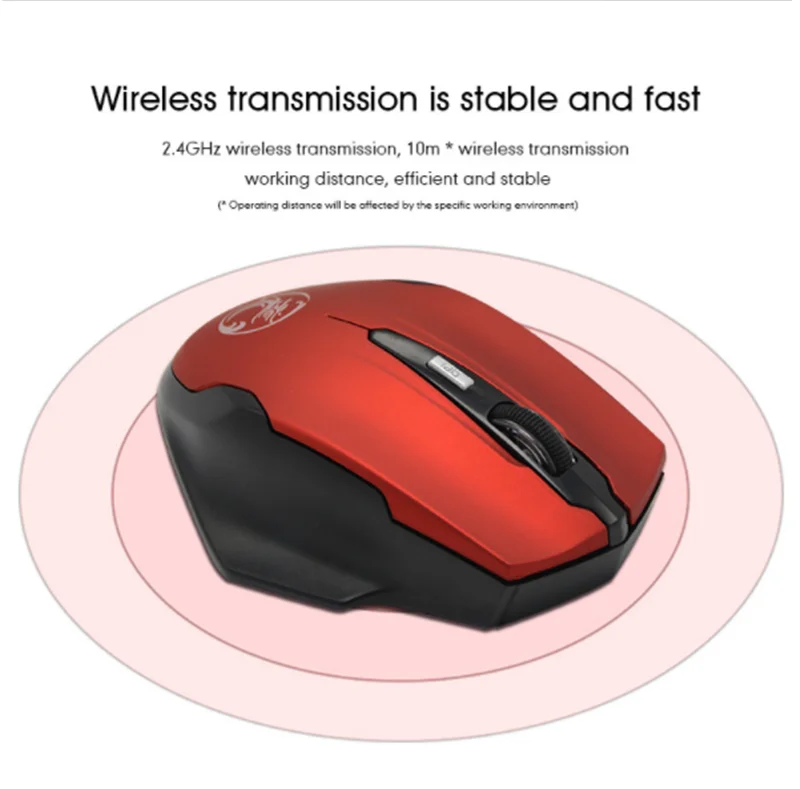 IMICE беспроводная мышь 2 4G USB приемник 1600 DPI оптическая компьютерная геймерская 4