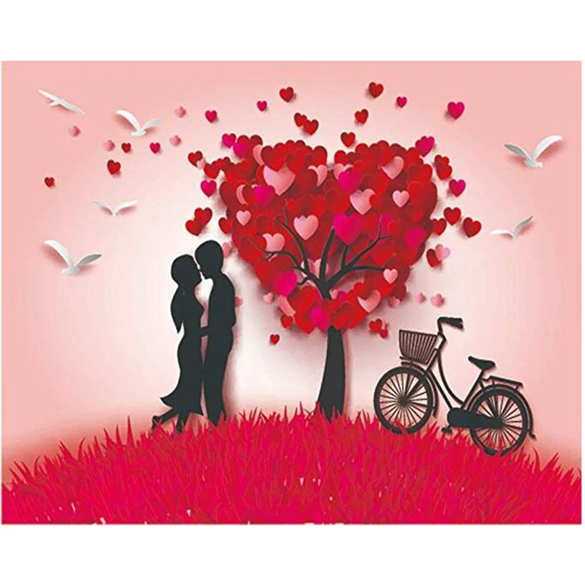 Алмазная 5D картина Love lover полностью круглая/квадратная сделай сам мультяшная