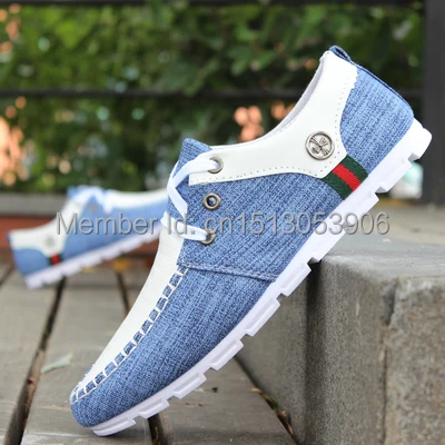 2014 NEW brand Swede Leather casual men's shoe matching flat running shoes Men sneakers tenis masculino size 39-44 MS125 | Спорт и