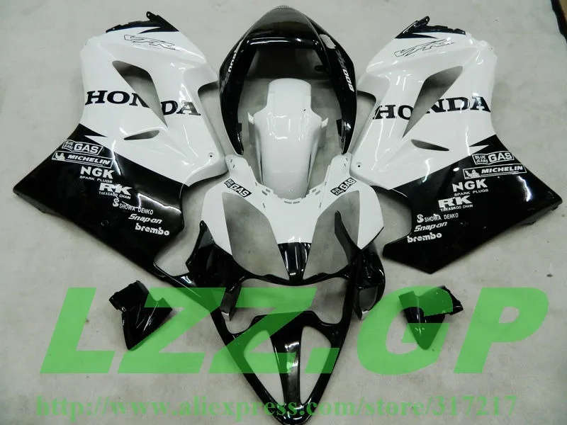 

White Black Full Fairing Kit For HONDA VFR800 VFR 800 2002 2003 2004 2005 2006 2007 2008 2009 2010 2011 2012 Fairings LZZ.GP