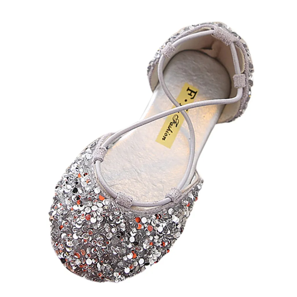 Silver Melissa/детская обувь; Летняя детская обувь для маленьких девочек; милая обувь для принцессы сандалии для детей - Цвет: Silver