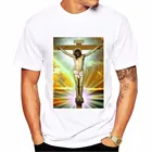 SKAM Iska даже same paragraph Иисус футболка с распятием для мужчин из мягкой дышащей ткани крутая футболка homme с коротким рукавом размера плюс футболка