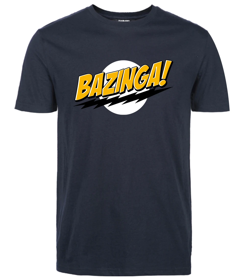 Забавная футболка Теория большого взрыва Bazinga 2019 Летняя Повседневная модная