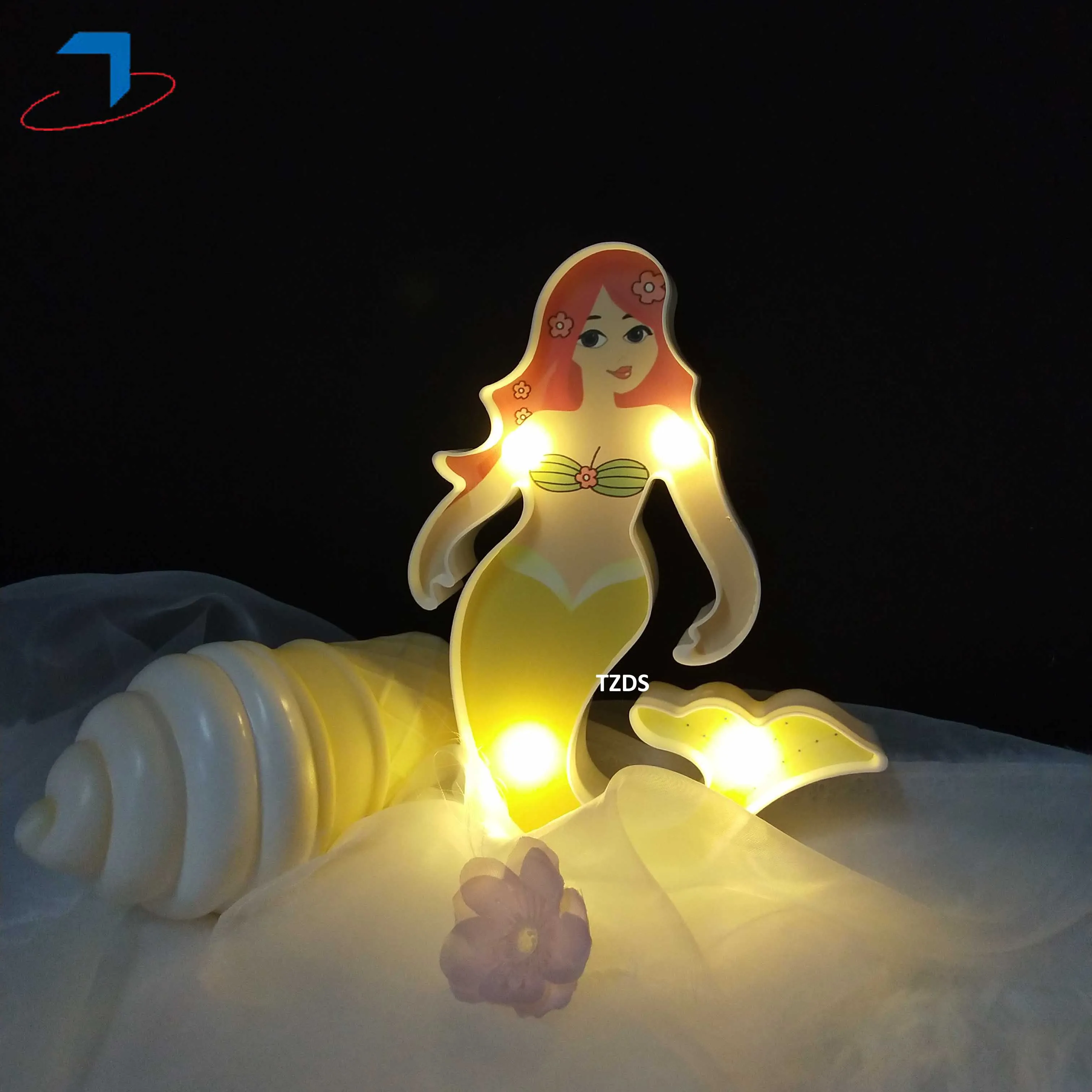 Светодиодный ночсветильник с милыми животными 3D альпака морская горничная