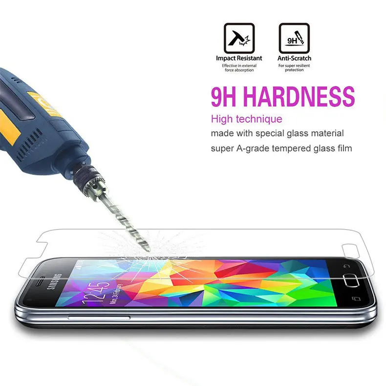 0 3 мм 9 H закаленное Стекло пленка для samsung Galaxy S3 S4 S6 S5 мини 2.5D анти knock Защита экрана