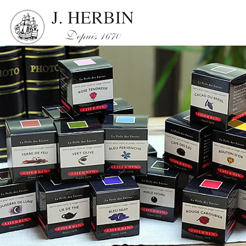 Чернила J.HERBIN для плавного письма цветная краска чернильная ручка чернила