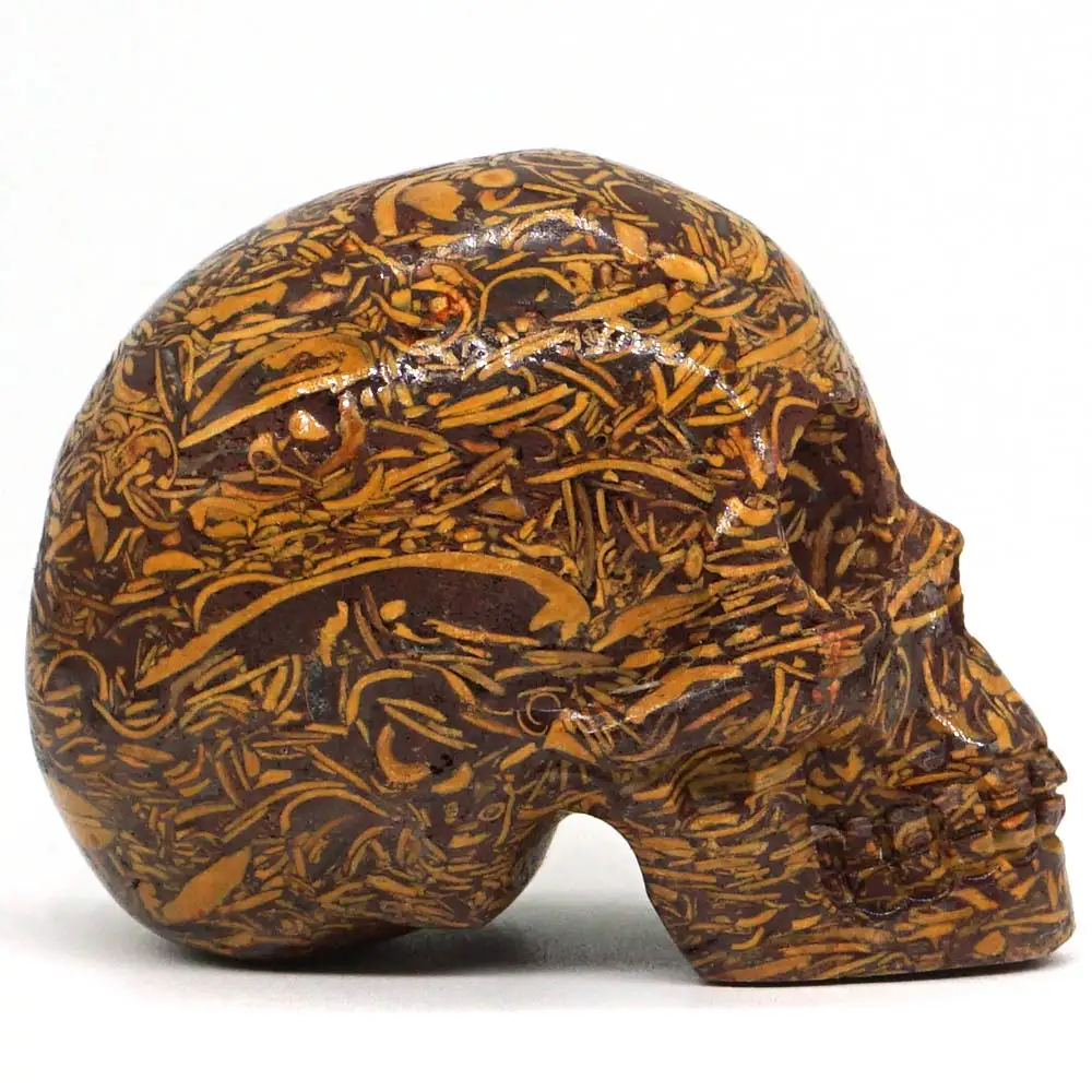 Шкура из яшма 2 &quot натуральный огородный резной камень в виде черепа чакра