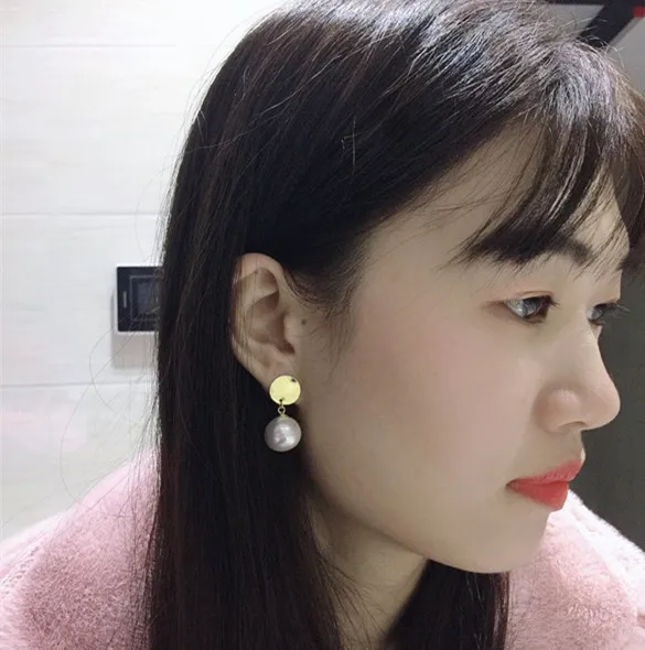 Серьги Yoo In-Na в Корейском стиле с надписью Touch Your Heart 1 пара | Украшения и аксессуары