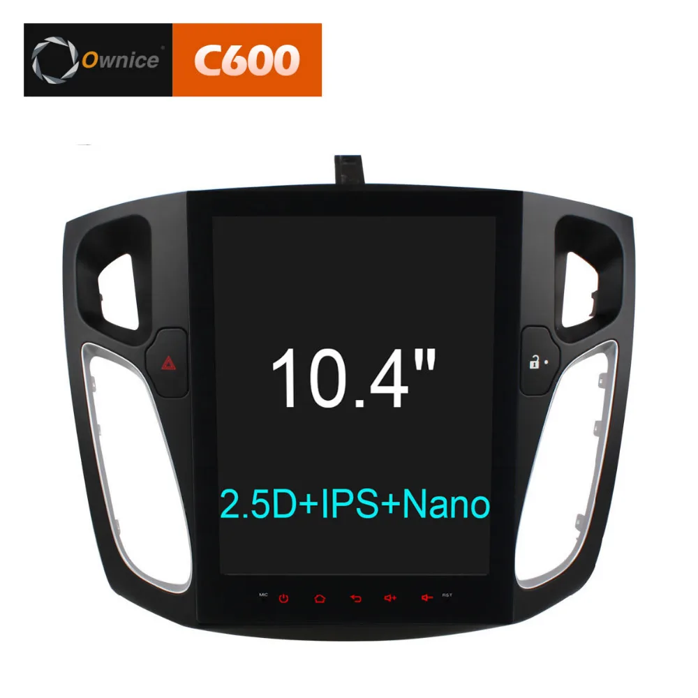 Восьмиядерный HD 10 4 &quot/9 7&quot Автомобильный dvd плеер Android 6 0 радио для Ford Focus 2012 2013 2014