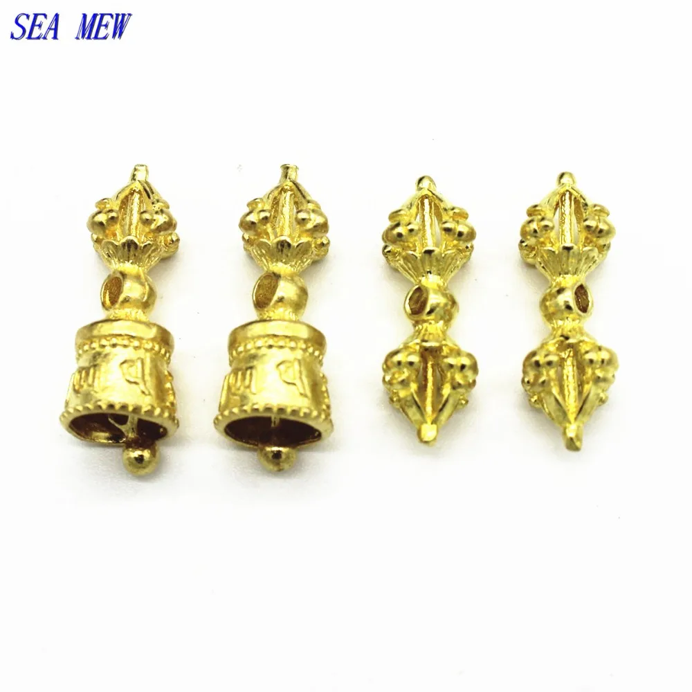 SEA MEW 5 комплектов 8*20 мм винтажные Тибетские буддийские чистые латунные