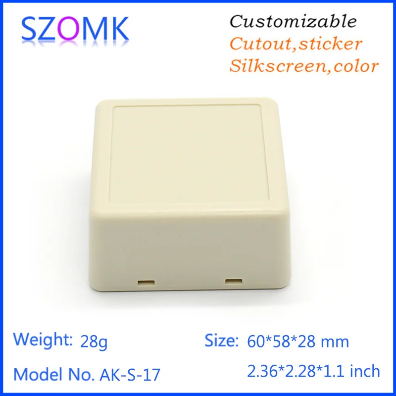 (1 шт.) 60*58*28 мм szomk project box пластиковый ящик для электронных инструментов diy