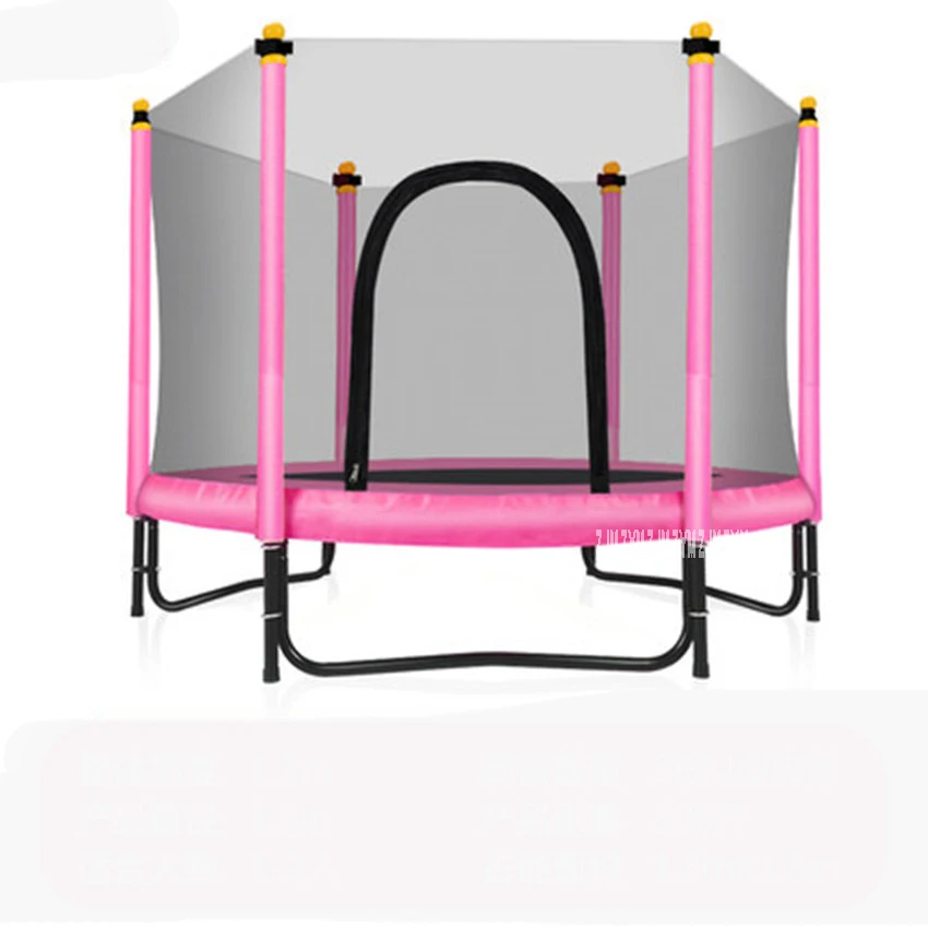 Красный Мини батут 60 дюймов круглый детский корпус подкладка-сетка Rebounder наружные Упражнения домашние игрушки прыгающая кровать Nax нагрузка 150 кг PP, сплав - Цвет: Красный
